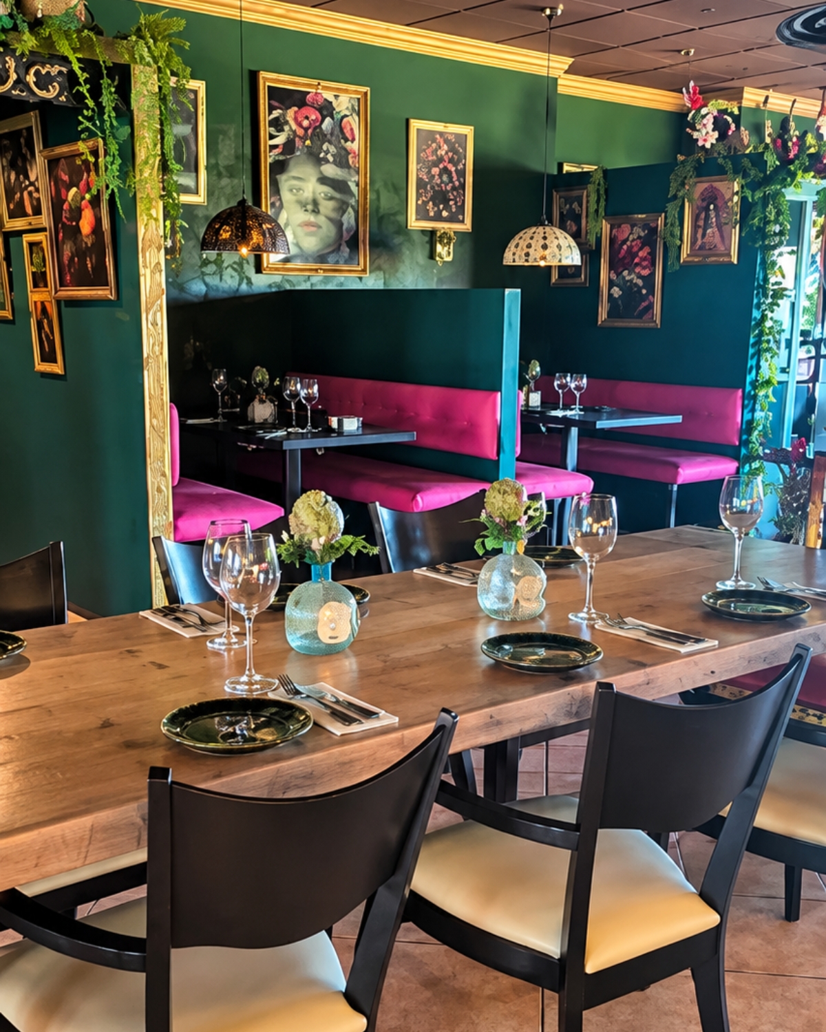 El interior